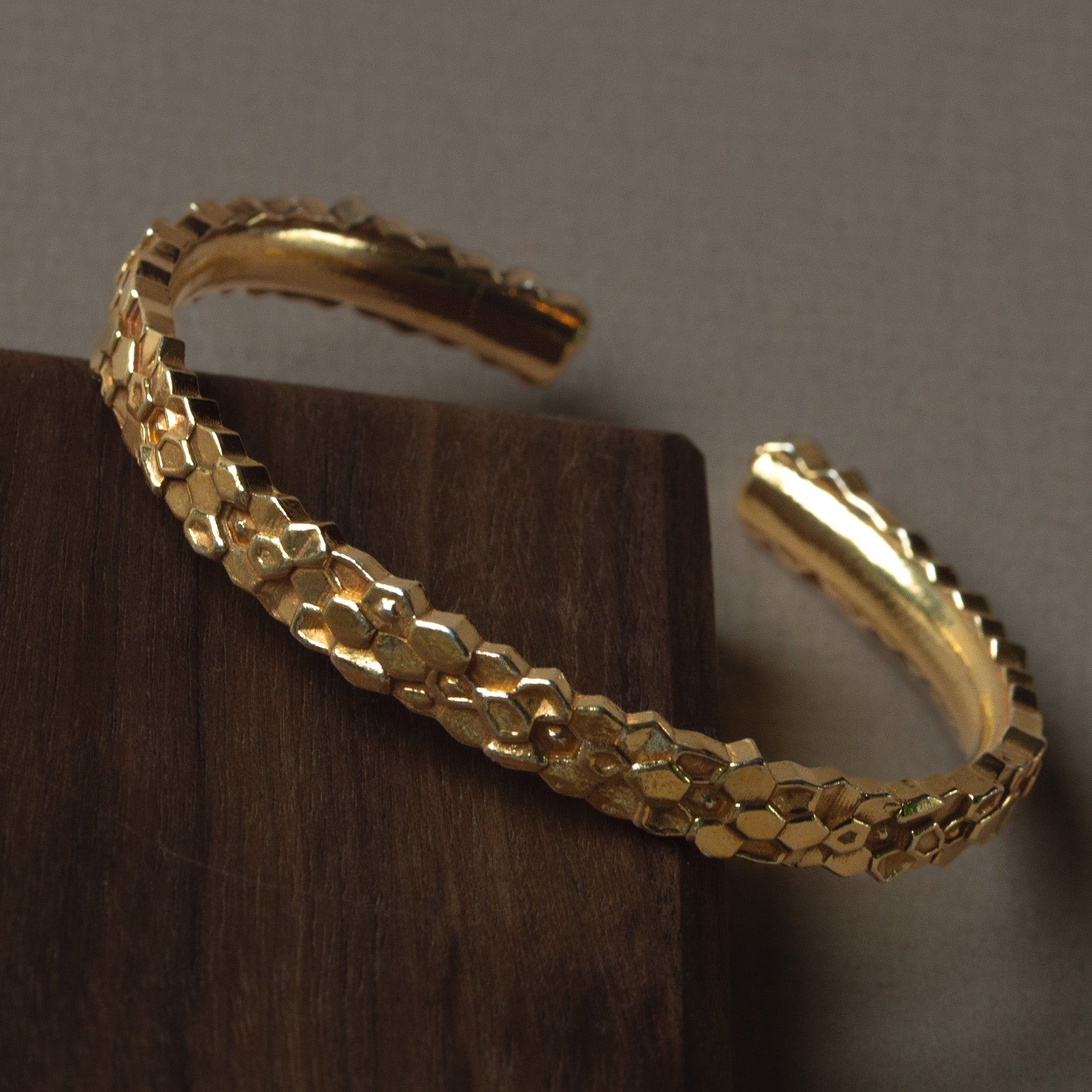 The Gold Artemis Bangle - Celestial Goddess Inspired - Contemporary bracelets - Dainty London