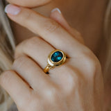 Solid Gold Calla Ring