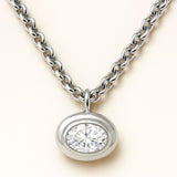 Statement White Gold Diamond Necklace - Thalassa - Dainty London white gold diamond necklace, lab-grown diamond jewellery, statement gold necklace, eco-friendly luxury jewellry, modern heirloom jewelry, ethical diamond necklace, chunky gold chain, gift for her, contemporary statement piece, sustainable fine jewellery, stylish engagement ring, red carpet jewellery, gift for special occasions