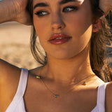Gold Topaz Necklace - Galene - Dainty London