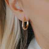 The Gold Hebe Hoops