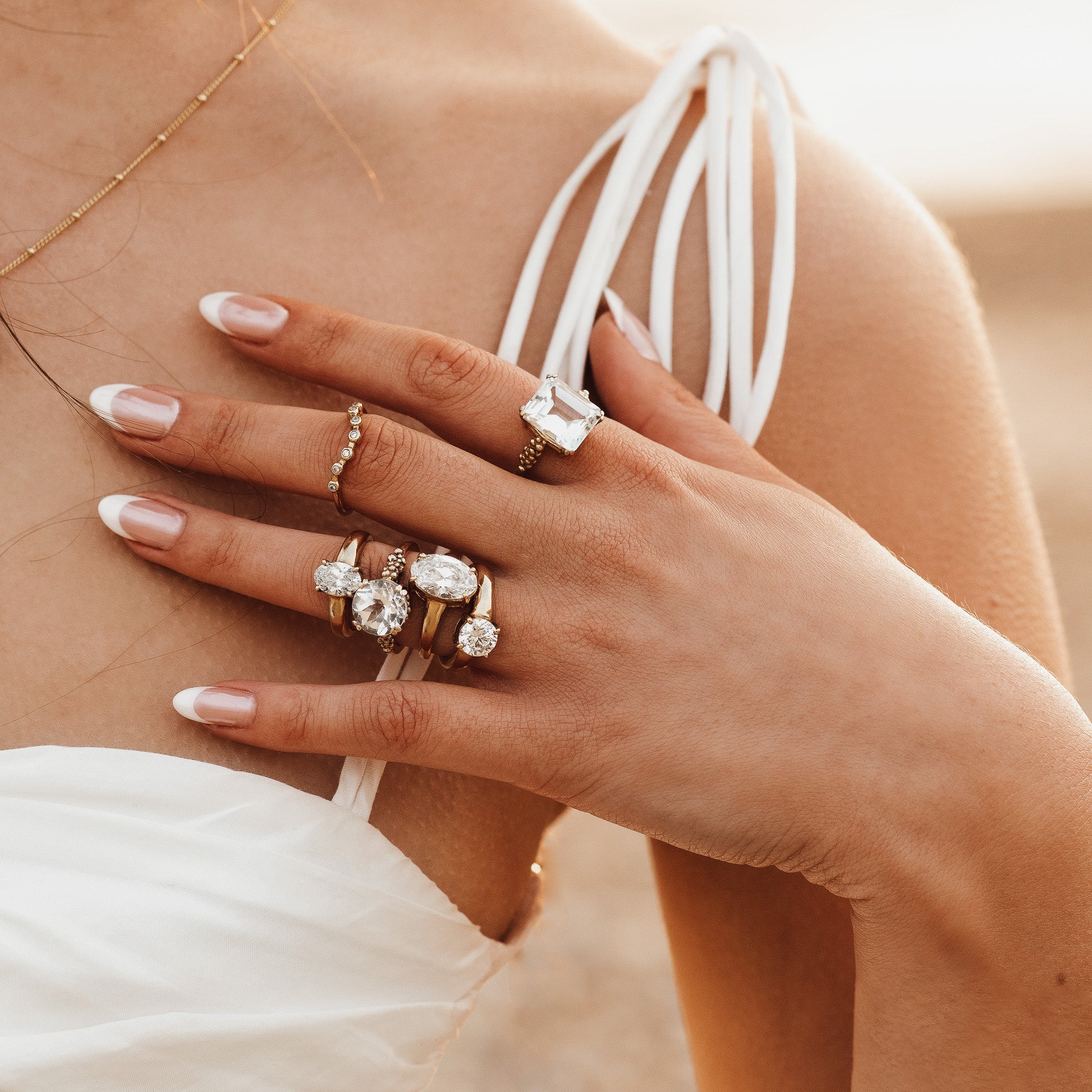 diamond ring and gold - Unique Engagement Rings 2000 - Dainty London
