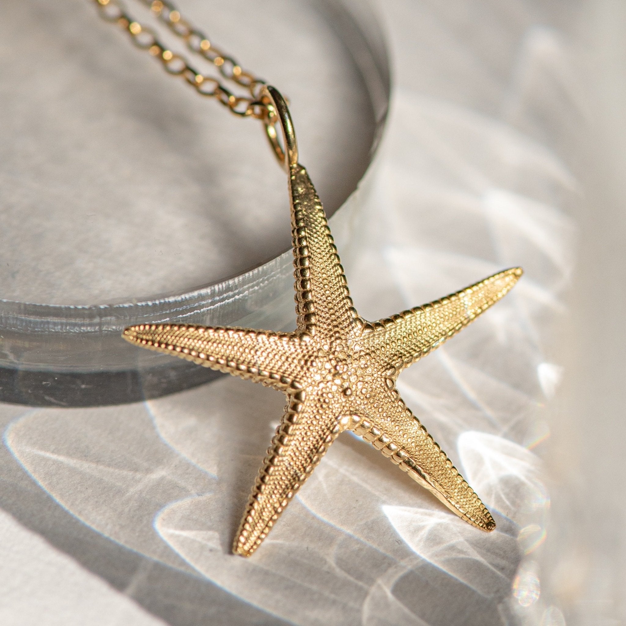 Maxi Gold Starfish Necklace - Dainty London