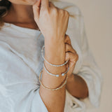 Open Barnacle Bangle - Modern luxury bangles - One Size Bracelet - Dainty London