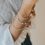 Open Barnacle Bangle - Modern luxury bangles - One Size Bracelet - Dainty London