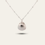 Silver Seashell Necklace - Sustainable beach jewellery - Dainty London