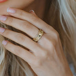 Solid Gold Hemera Ring - Dainty London