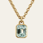 Statement Solid Gold Maxi Beryl Necklace - Seraphina - Dainty London