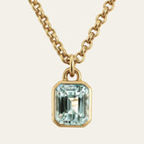 Statement Solid Gold Maxi Beryl Necklace - Seraphina - Dainty London