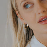The Gold Hebe Hoops - Dainty London