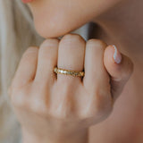 The Gold Hebe Ring - Dainty London