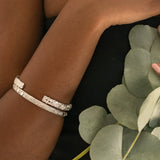 The Silver Artemis Bangle - Celestial Goddess Inspired - Contemporary bracelets - Dainty London