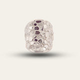 The Silver Hemera Saddle Ring - Statement Everyday Silver Rings for ladies - Dainty London