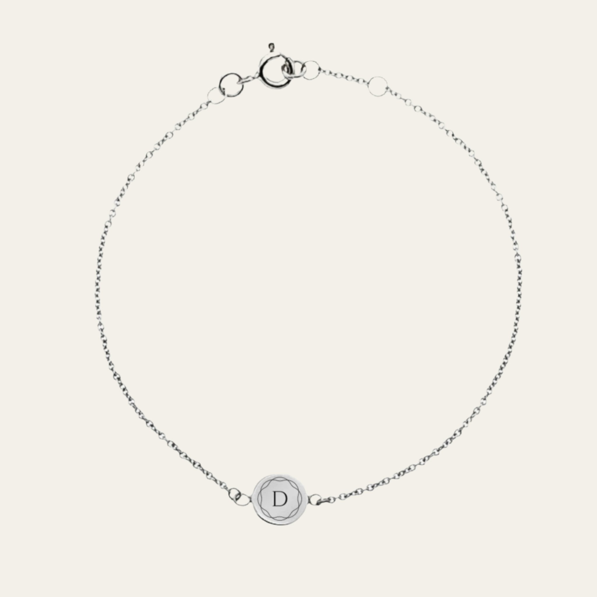 Personalised white gold bracelet deals