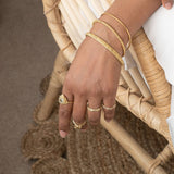 Gold Barnacle Womens Bangle Bracelet -British handcrafted bracelets - Dainty London sea jewellery, nautical bracelet, sterling silver bangle, gold vermeil bracelet, ocean inspired jewellry, handcrafted jewelry, layered bracelets, sustainable jewellery, boat lover gift, beach jewelry, gift for her, nautical jewelry, ocean lover gift