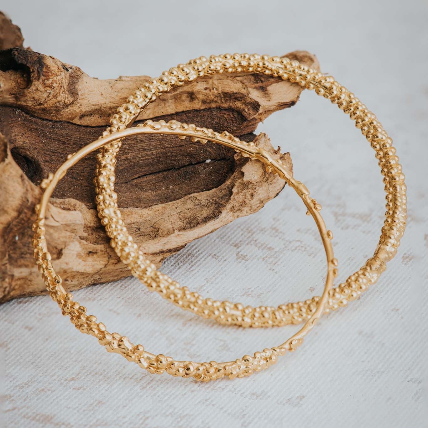 Gold Grain Bangle - Everyday Ladies Stacking Bracelets - Dainty London gold grain bangle, stacking bracelets, dainty jewellery, minimalist bracelet, everyday jewellry, london inspired jewelry, eco-friendly jewelry, silver vermeil bracelet, handmade women’s bracelet, rustic elegance, gift for her, subtle glamour, adjustable bangle