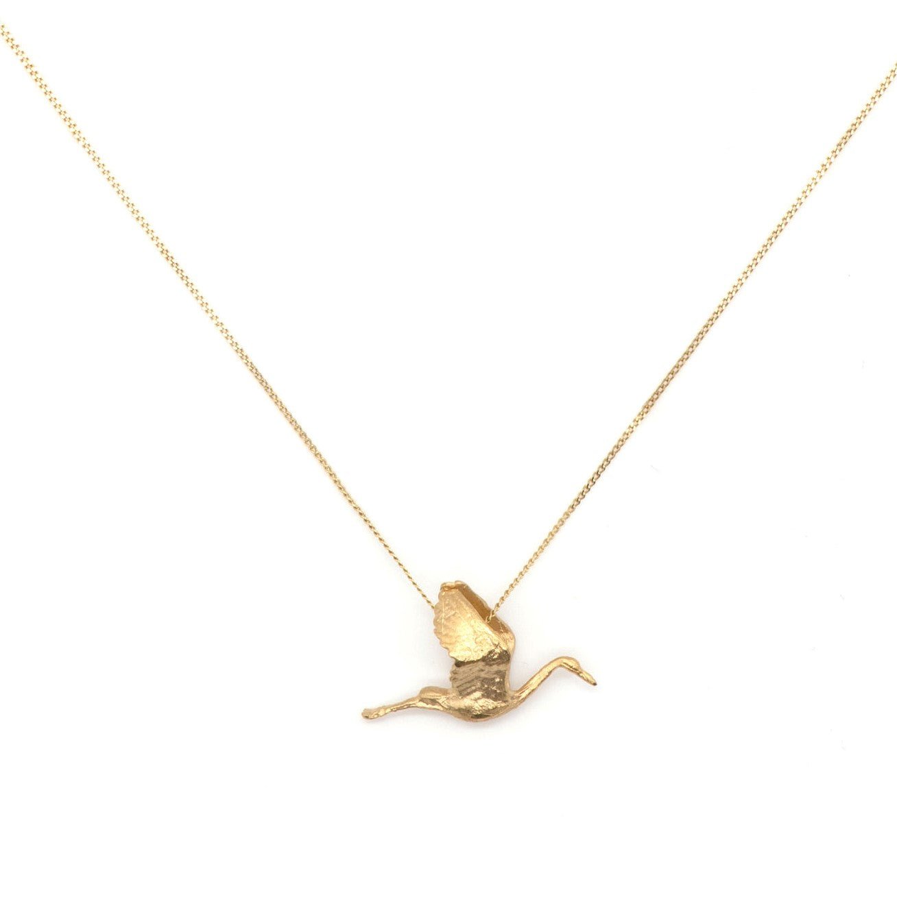 Gold 'Stork' Necklace Gifts for Mums - New Mum- Mother's Day- Mum Birthday Gift - Dainty London