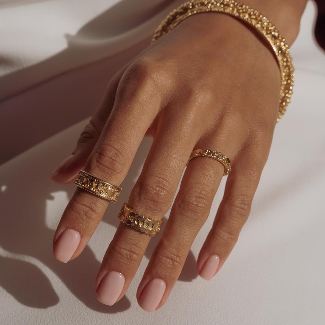 Solid Gold Artemis Ring - Dainty London