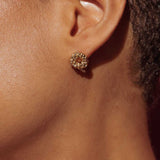 Solid Gold Mini Barnacle Hoops - Fine Jewelry Stud Earrings - Dainty London