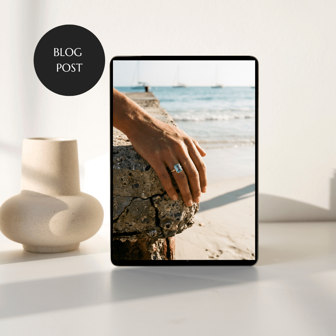 Daughter of the Tides: Ocean-Inspired Jewellery with Blue Gemstones, Pearls & Barnacle Details - Dainty London