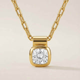 Yellow Gold Diamond Necklace - Adamas