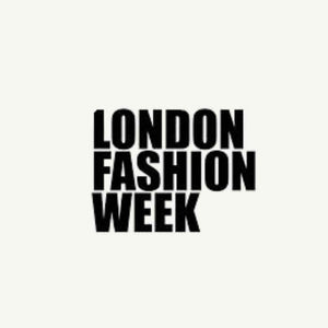 Text 'London Fashion Week' on a white background