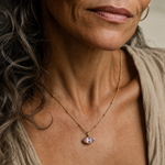 Siren’s Teardrop Amethyst Necklace - Gold or Silver - Dainty London amethyst necklace, layered necklace, violet gemstone