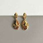 organic textured earrings, boho statement jewelry, silver and gold earrings, artisan handmade earrings, gift for her, poetic earrings, lightweight statement earrings, silver vermeil earrings, boho chic jewelry, natural textured jewelry, symbolic gift earrings, organic modern earrings, elegant everyday jewelry