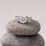 Statement Platinum Cluster Diamond Ring - The Nancy Ring