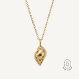 Chunky Solid 9ct Gold Maxi Periwinkle Necklace - Dainty London