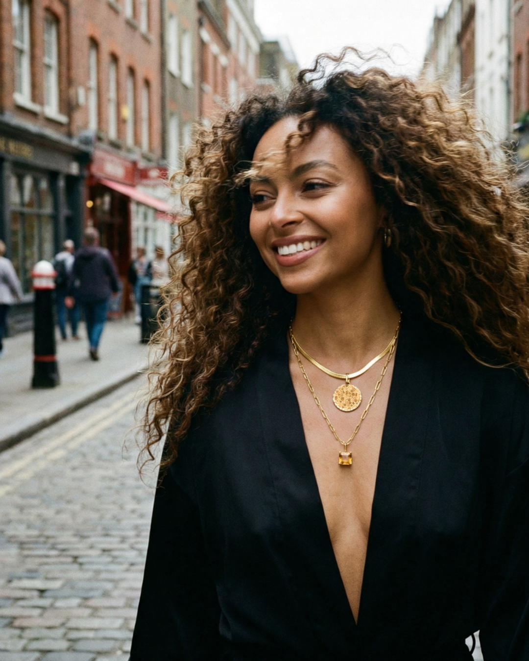 Crown of Embers collection by Dainty London - warm, glowing jewellery inspired by firelight, with rich tones and statement details.