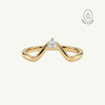 Dainty Gold Diamond Ring - Calista - Dainty London