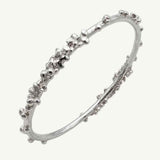 Dainty Silver Grain Bangle - Dainty London