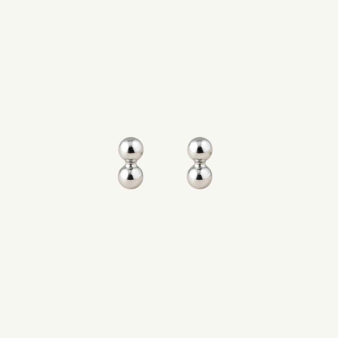 Dainty Silver Single Stud Earrings - Dainty London
