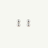 Dainty Silver Single Stud Earrings - Dainty London