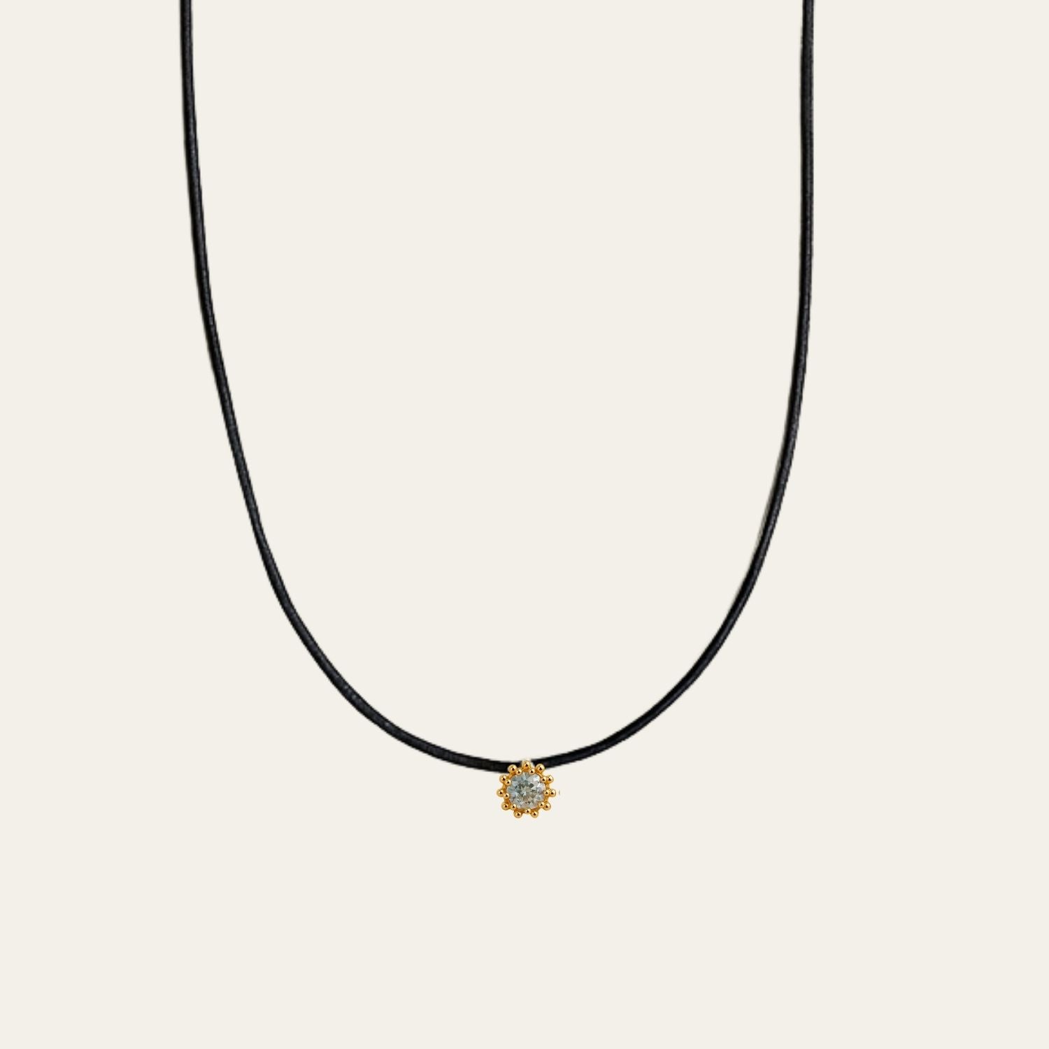 Gold cord necklace, blue topaz jewellery, adjustable pendant, boho ocean jewellry, summer sky gemstone, beach style necklace, ocean lover gift, layered jewelry, minimalistic necklace, birthday gift for her, casual everyday jewellery, unique barnacle necklace