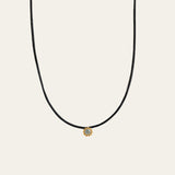 Gold cord necklace, blue topaz jewellery, adjustable pendant, boho ocean jewellry, summer sky gemstone, beach style necklace, ocean lover gift, layered jewelry, minimalistic necklace, birthday gift for her, casual everyday jewellery, unique barnacle necklace