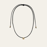 Gold cord necklace, blue topaz jewellery, adjustable pendant, boho ocean jewellry, summer sky gemstone, beach style necklace, ocean lover gift, layered jewelry, minimalistic necklace, birthday gift for her, casual everyday jewellery, unique barnacle necklace