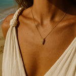 Coastal barnacle jewellery, nautical diamond necklace, adjustable pendant, seaside marine texture, celestial jewelry, gift for her, ocean inspired, white topaz