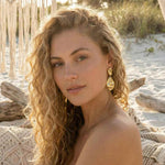 organic textured earrings, boho statement jewelry, silver and gold earrings, artisan handmade earrings, gift for her, poetic earrings, lightweight statement earrings, silver vermeil earrings, boho chic jewelry, natural textured jewelry, symbolic gift earrings, organic modern earrings, elegant everyday jewelry