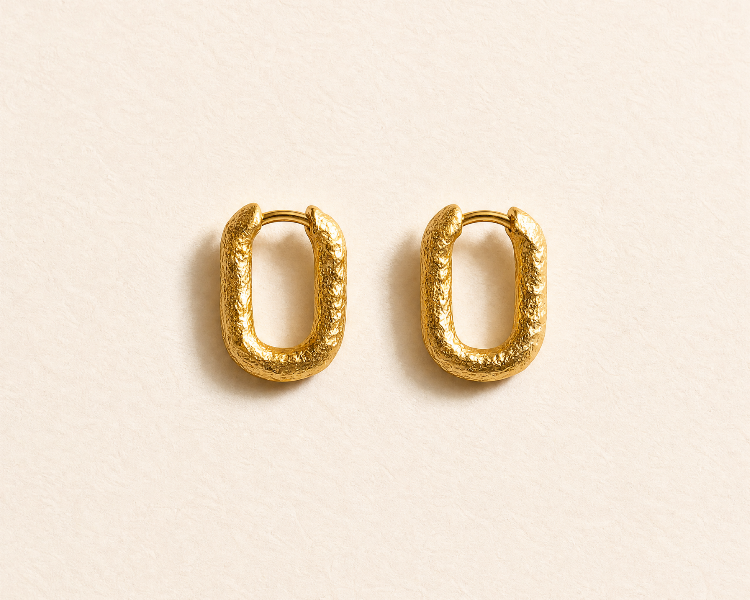 Gold Rockpool Hoops - Dainty London