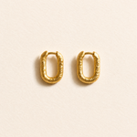 Gold Rockpool Hoops - Dainty London