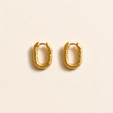 Gold Rockpool Hoops - Dainty London