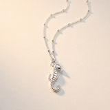 seahorse jewelry, ocean necklace, sea life pendant, marine inspired gift, handmade silver necklace, gold vermeil jewelry, beach lover gift, nautical accessories, ocean lover gift, childhood wonder jewelry, handcrafted seahorse, delicate sea jewelry, coastal fashion jewelry