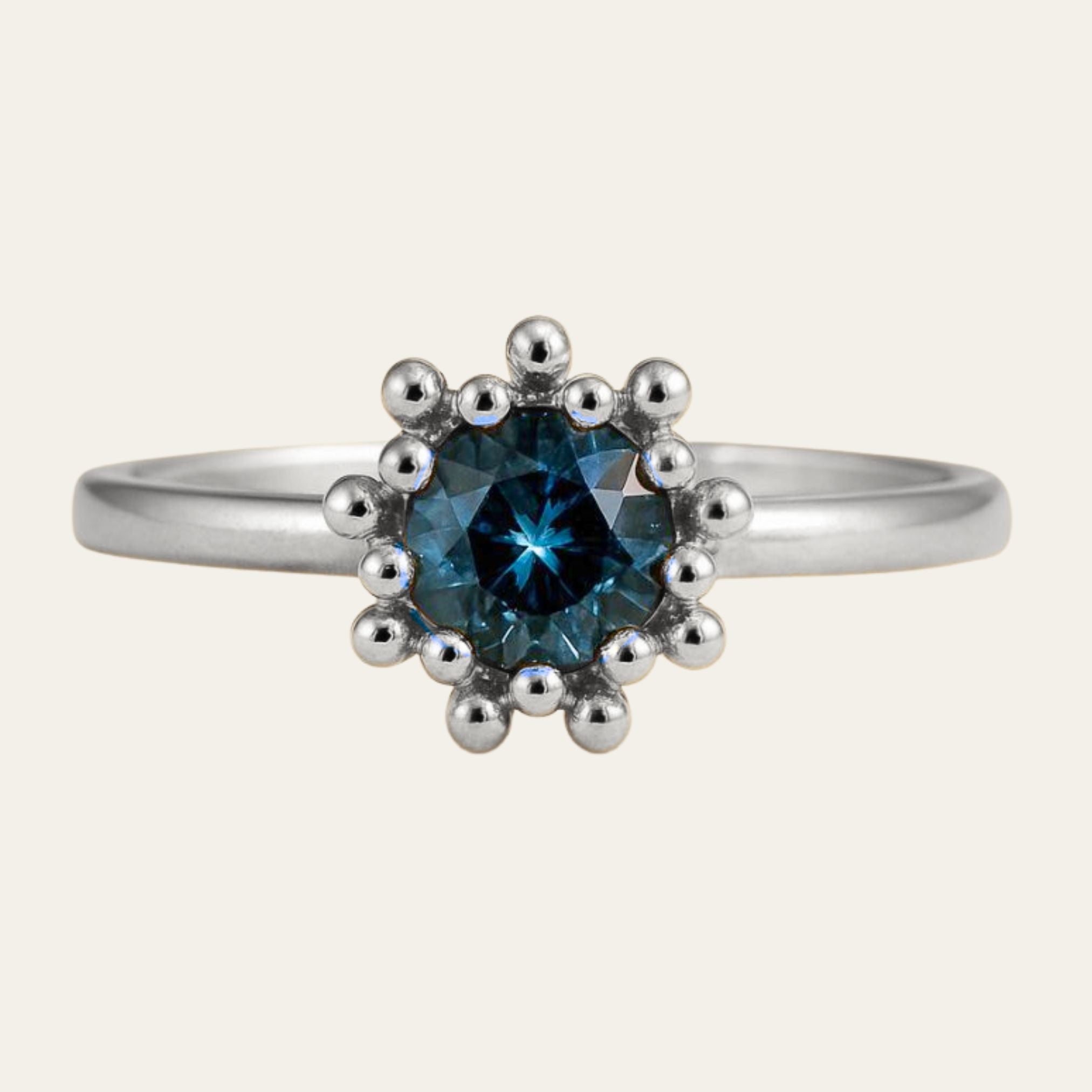 silver Zaria ring, barnacle textured ring, ocean inspired jewellery, sea shell jewellry, nautical statement ring, blue topaz ring, coastal jewelry gift, maritime ring, handcrafted British jewelry, sea life jewelry, bold silver ring, seaside wedding jewelry, ocean lover gift