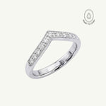 Pointed Halo Diamond White Gold Ring - Clara - Dainty London
