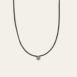 silver cord necklace, blue topaz jewellery, adjustable pendant, boho ocean jewelry, summer sky gemstone, beach style necklace, handcrafted silver, ocean lover gift, layered jewellery, minimalistic necklace, birthday gift for her, casual everyday jewellry, unique barnacle necklace