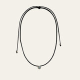 silver cord necklace, blue topaz jewellery, adjustable pendant, boho ocean jewelry, summer sky gemstone, beach style necklace, handcrafted silver, ocean lover gift, layered jewellery, minimalistic necklace, birthday gift for her, casual everyday jewellry, unique barnacle necklace