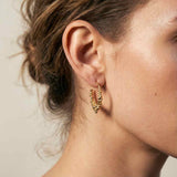 Silver Nyx Hoops - Sustainable Luxury Hoop Earrings - Dainty London