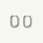 Silver Rockpool Hoops - Dainty London